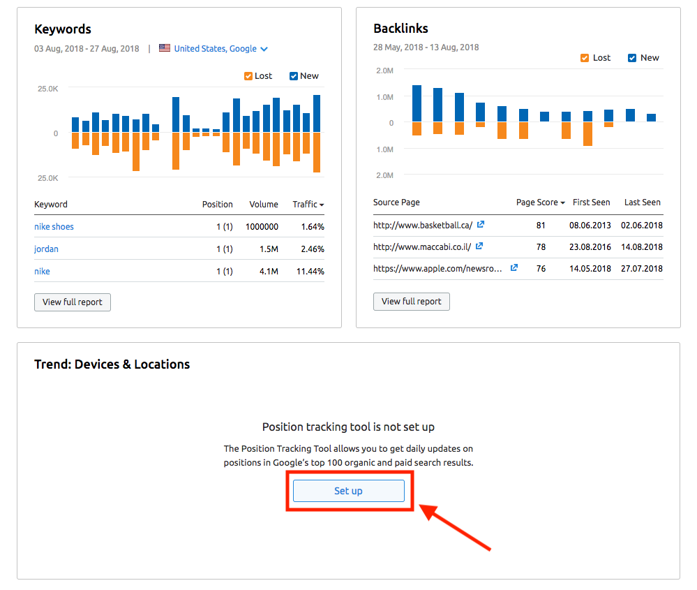 Semrush vs AgencyAnalytics vs Ahrefs vs AccuRanker Comparison. 