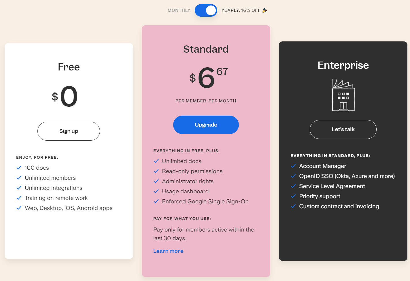 Slite Pricing, Reviews and Features (November 2022) - SaaSworthy.com
