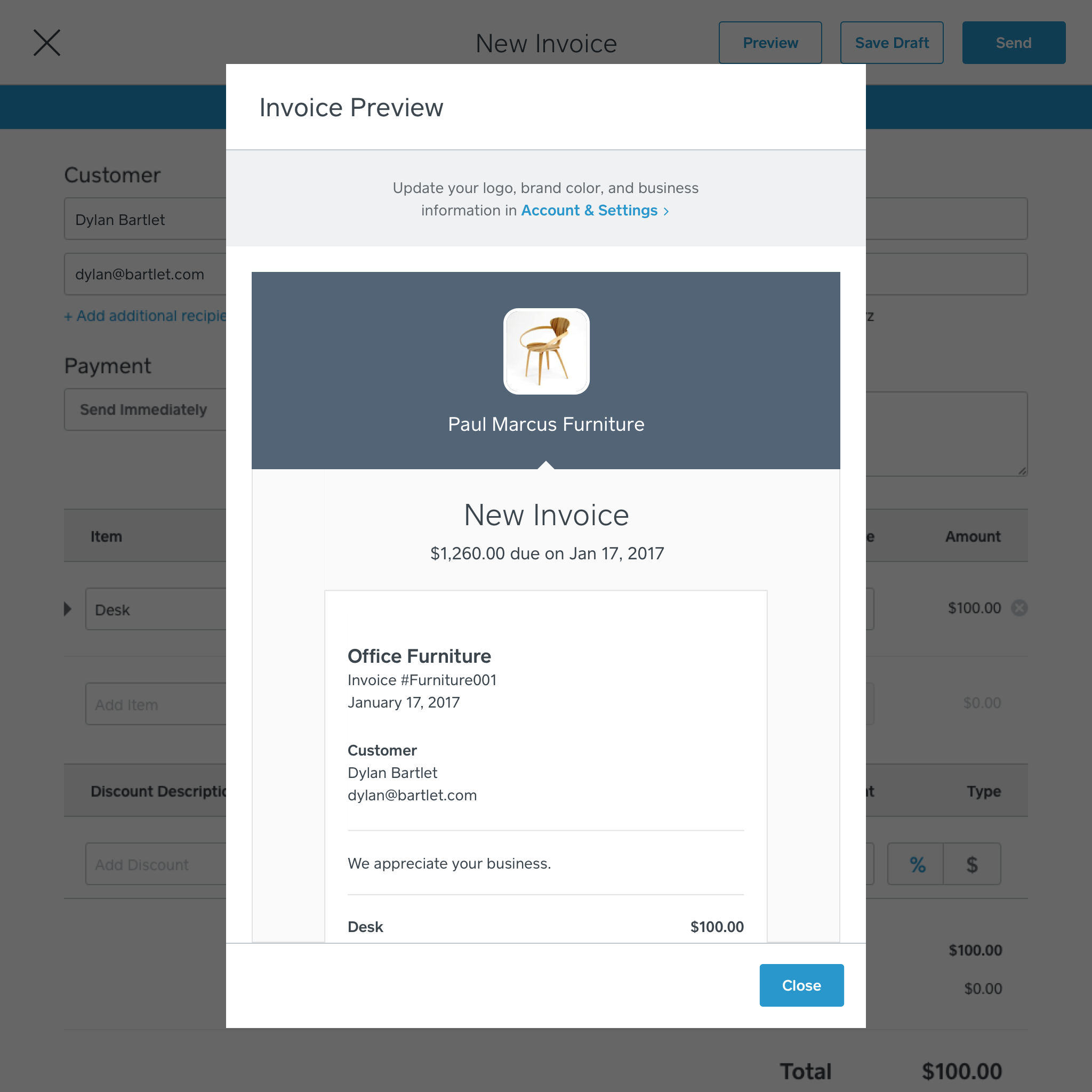 embed square invoices