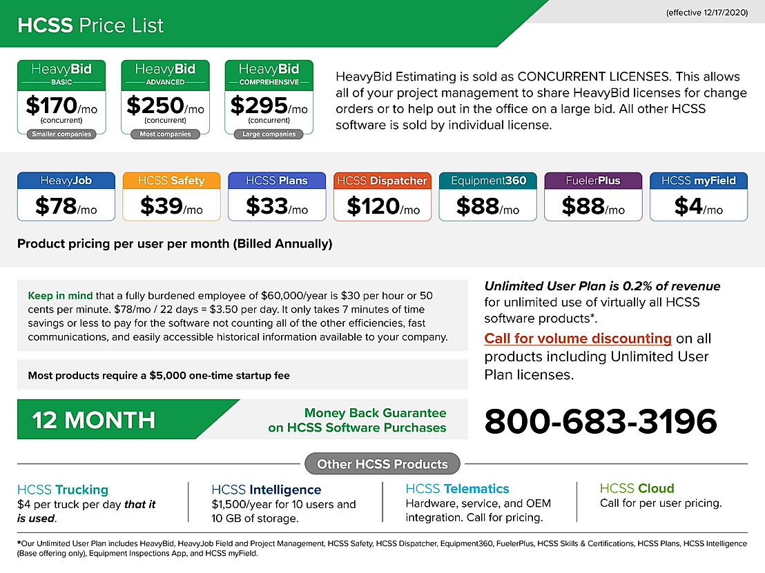 HeavyBid Pricing: Cost And Pricing Plans