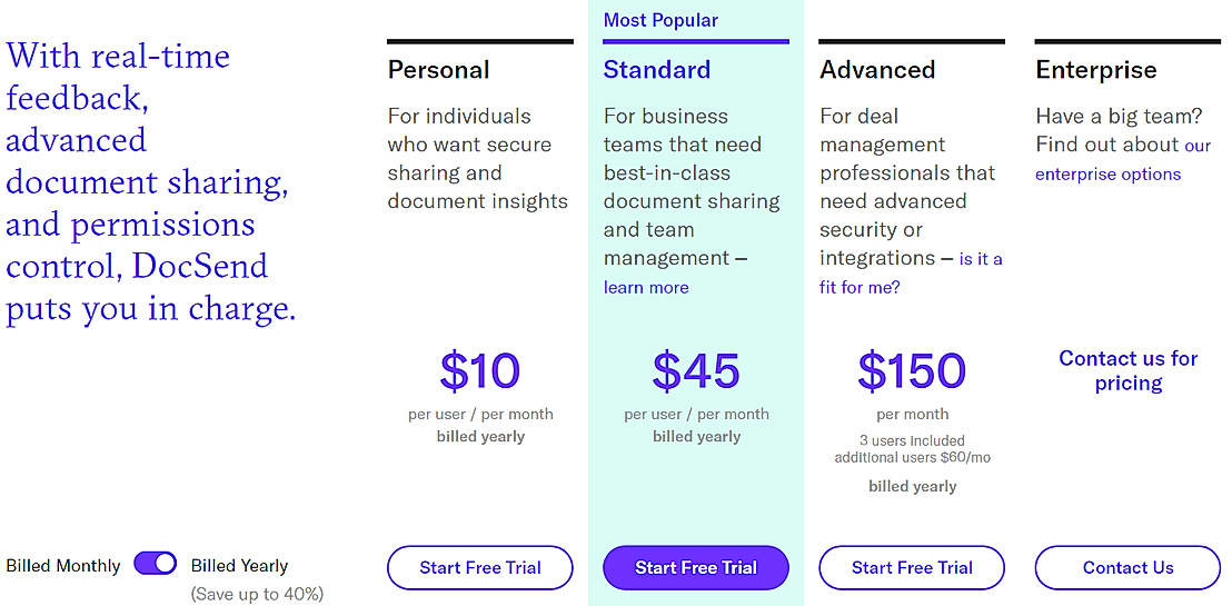 DocSend Pricing, Reviews and Features (January 2024)