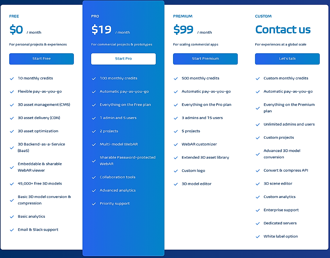 echo3d-pricing-cost-and-pricing-plans