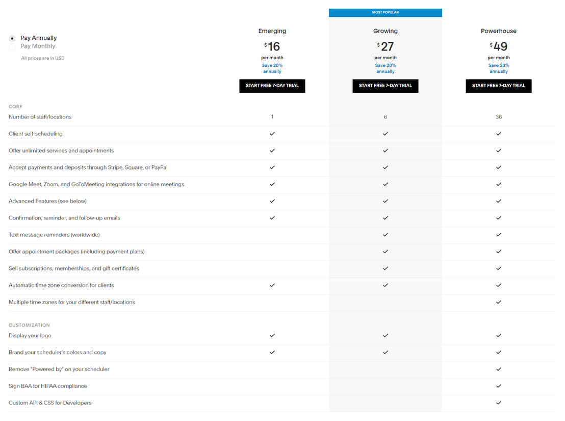 Acuity Scheduling Pricing Cost And Pricing Plans Acuity scheduling pricing cost and pricing plans