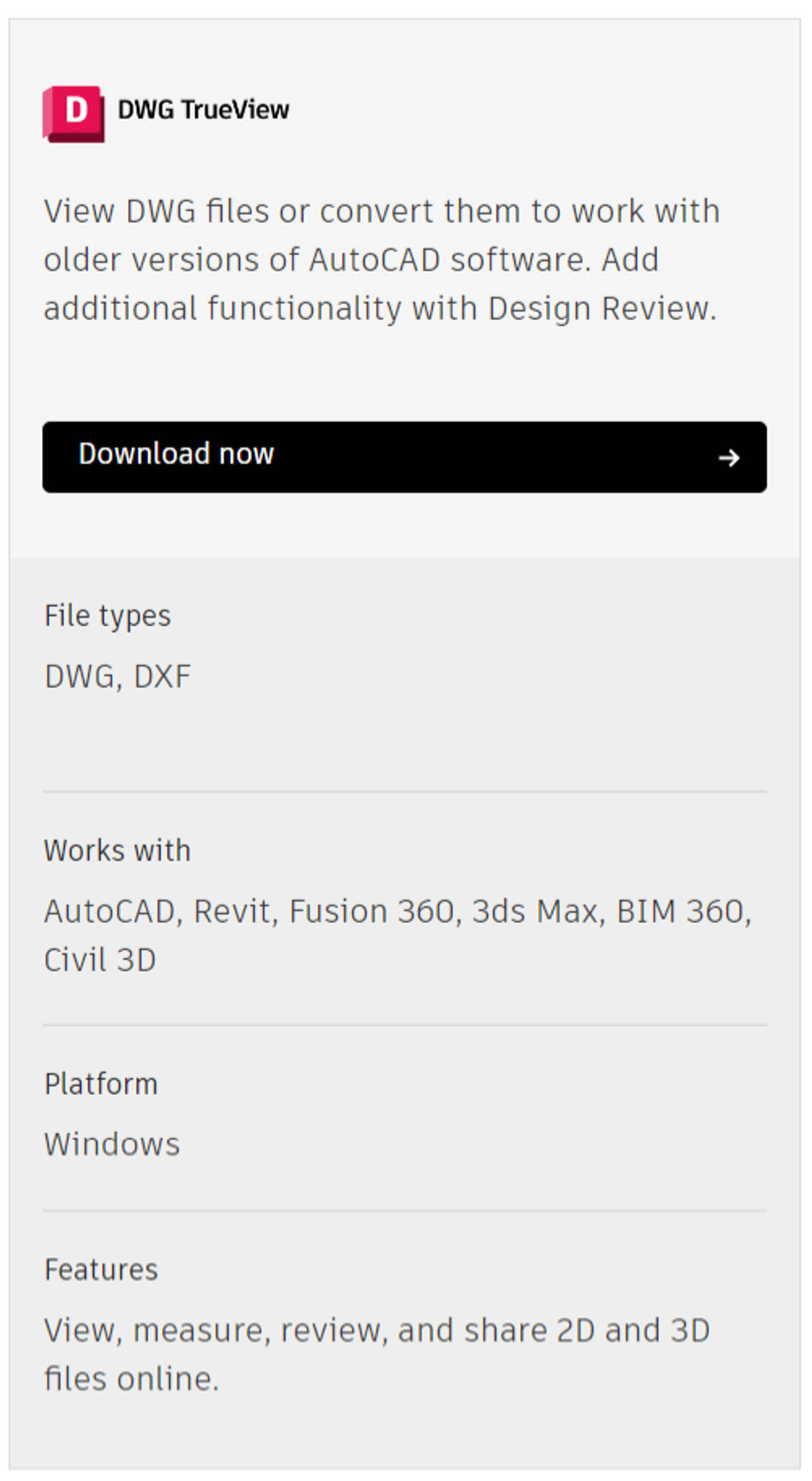 Autodesk DWG TrueView Pricing, Reviews and Features (September 2022