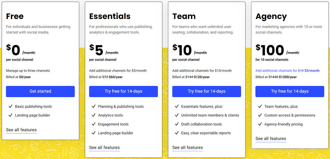 Buffer Pricing Cost And Pricing Plans Buffer pricing cost and pricing plans