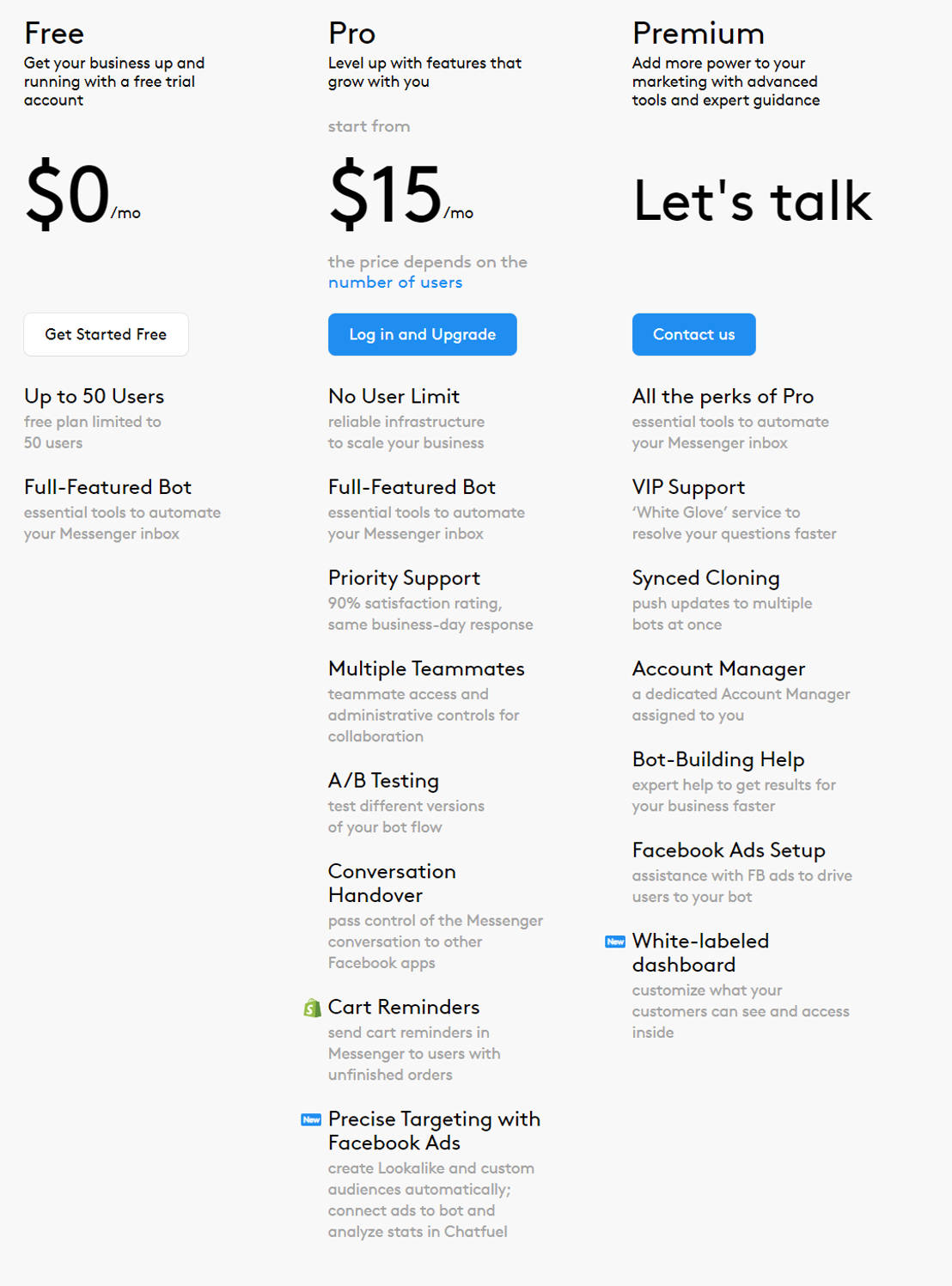 ChatFuel Pricing, Reviews and Features (December 2023) - SaaSworthy.com