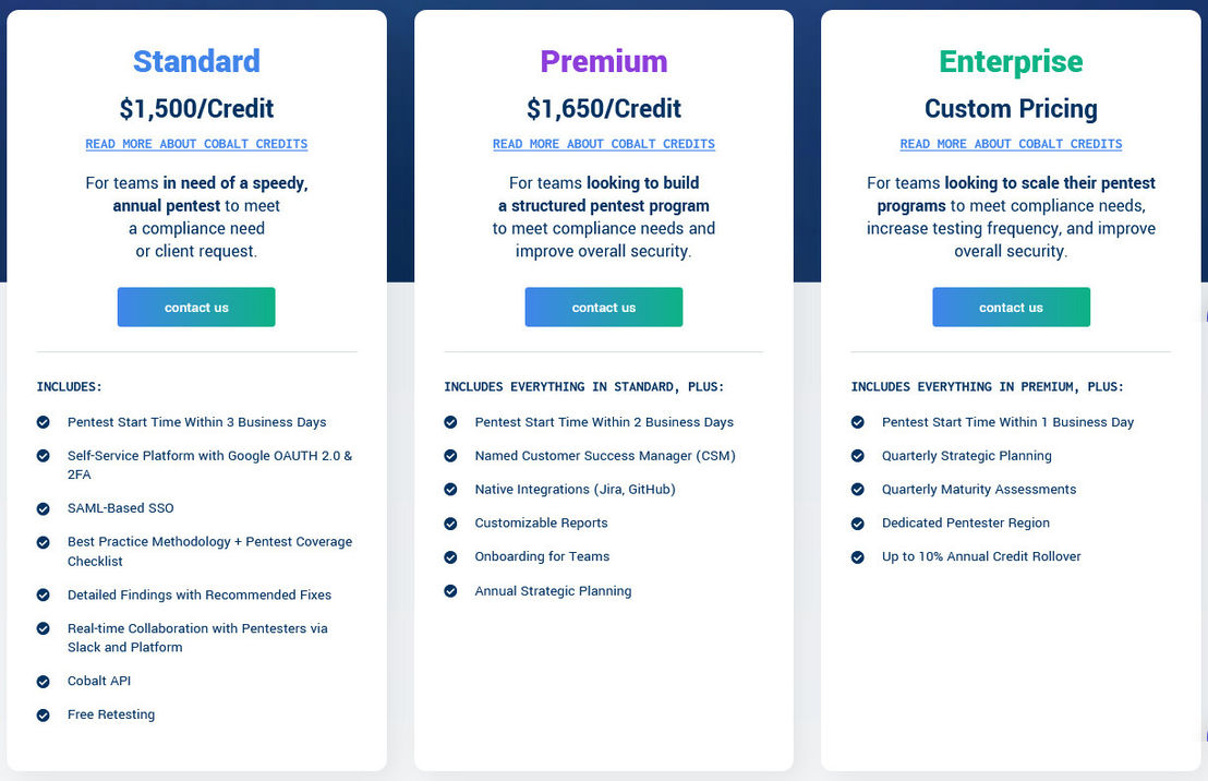 Cobalt Pricing: Cost and Pricing plans