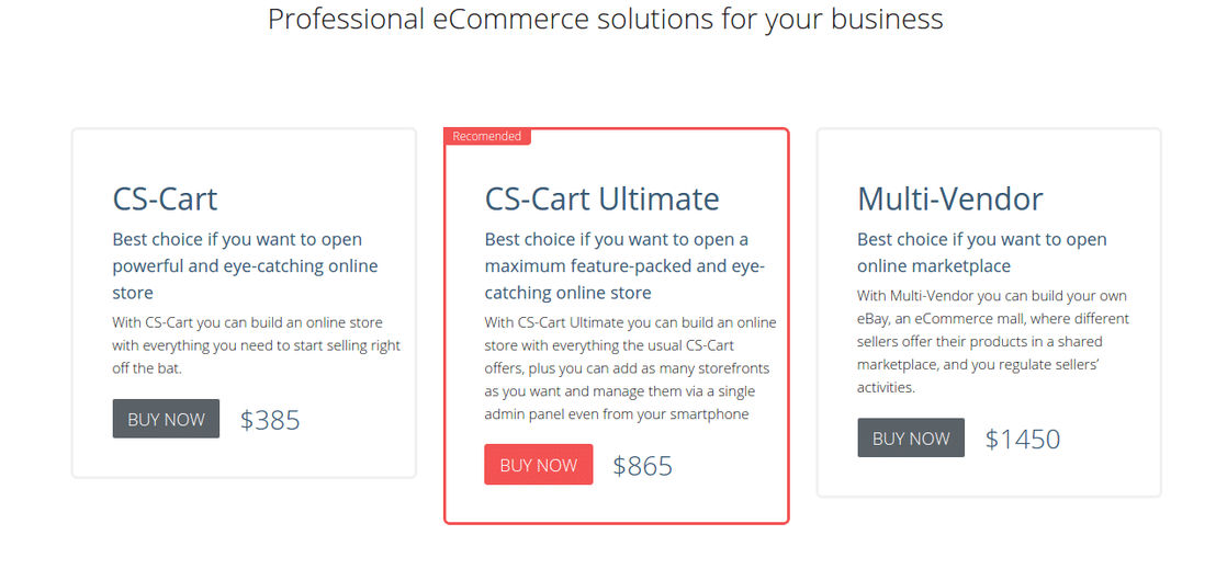CS-Cart Pricing