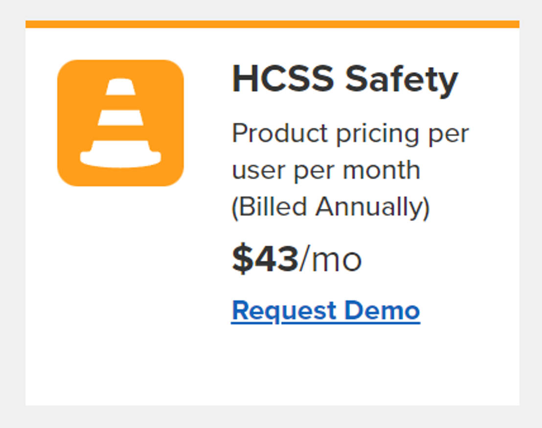 HCSS Safety Pricing Cost and Pricing plans