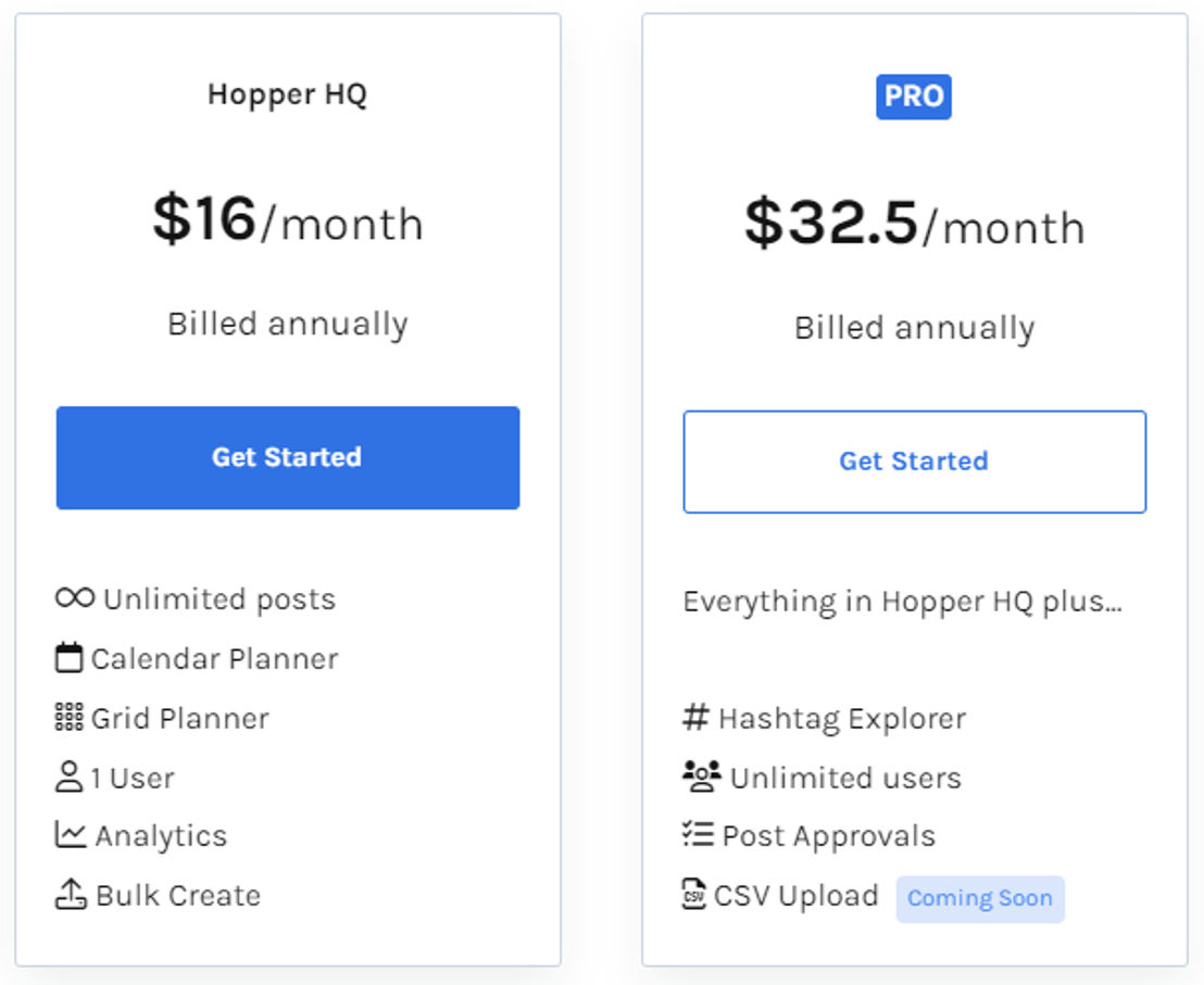 Hopper HQ Pricing