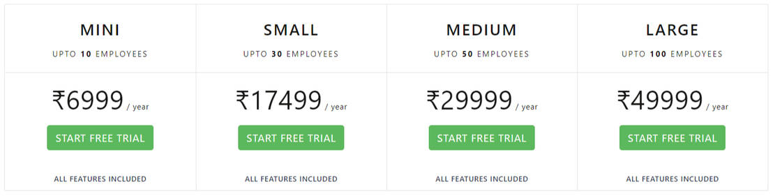 InnBuilt HRMS pricing 1