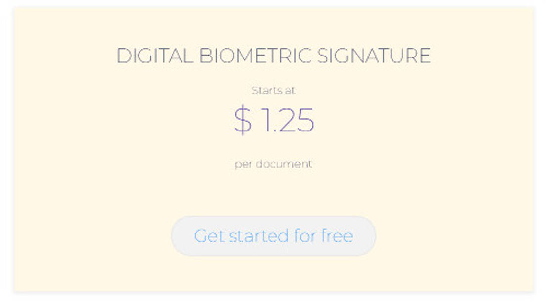 INSPAKT Digital Biometric Signature pricing 1