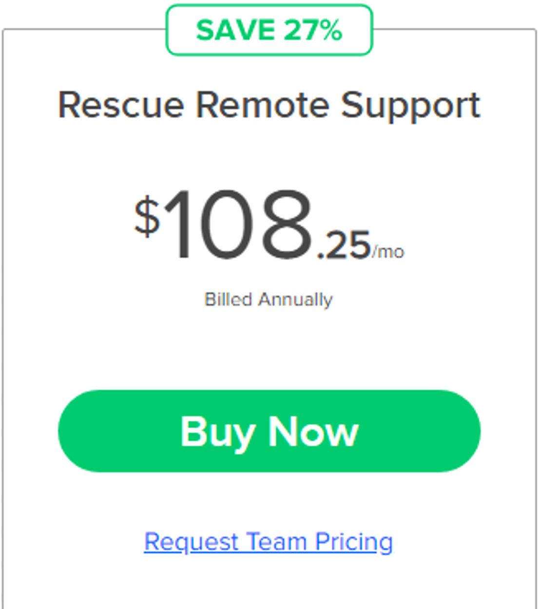 LogMeIn Rescue Pricing