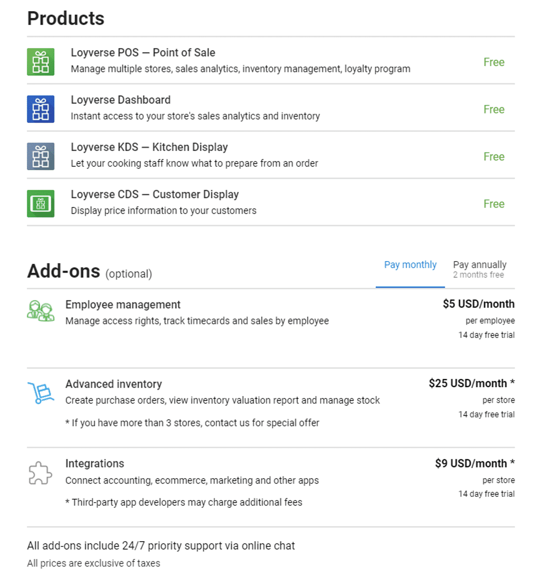 Loyverse POS Pricing: Cost And Pricing Plans