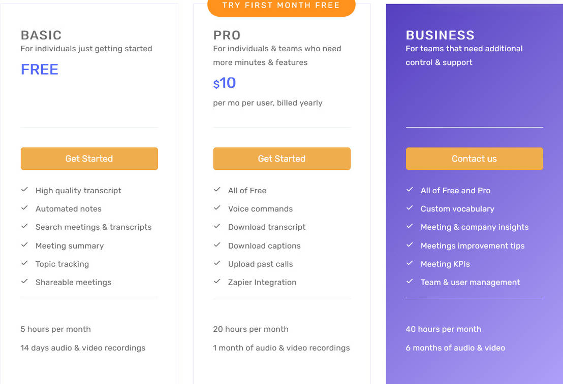 Meetgeek Pricing Cost And Pricing Plans meetgeek-pricing-cost-and-pricing-plans