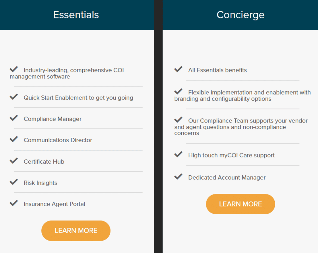 MyCOI Pricing: Cost And Pricing Plans