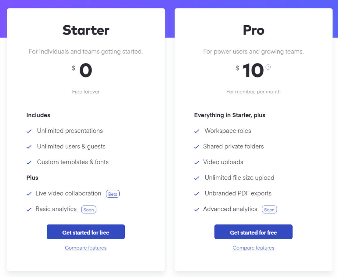 Pitch pricing 1