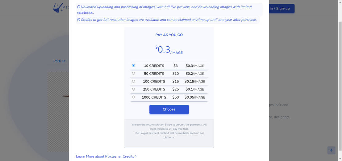 PixCleaner pricing 1