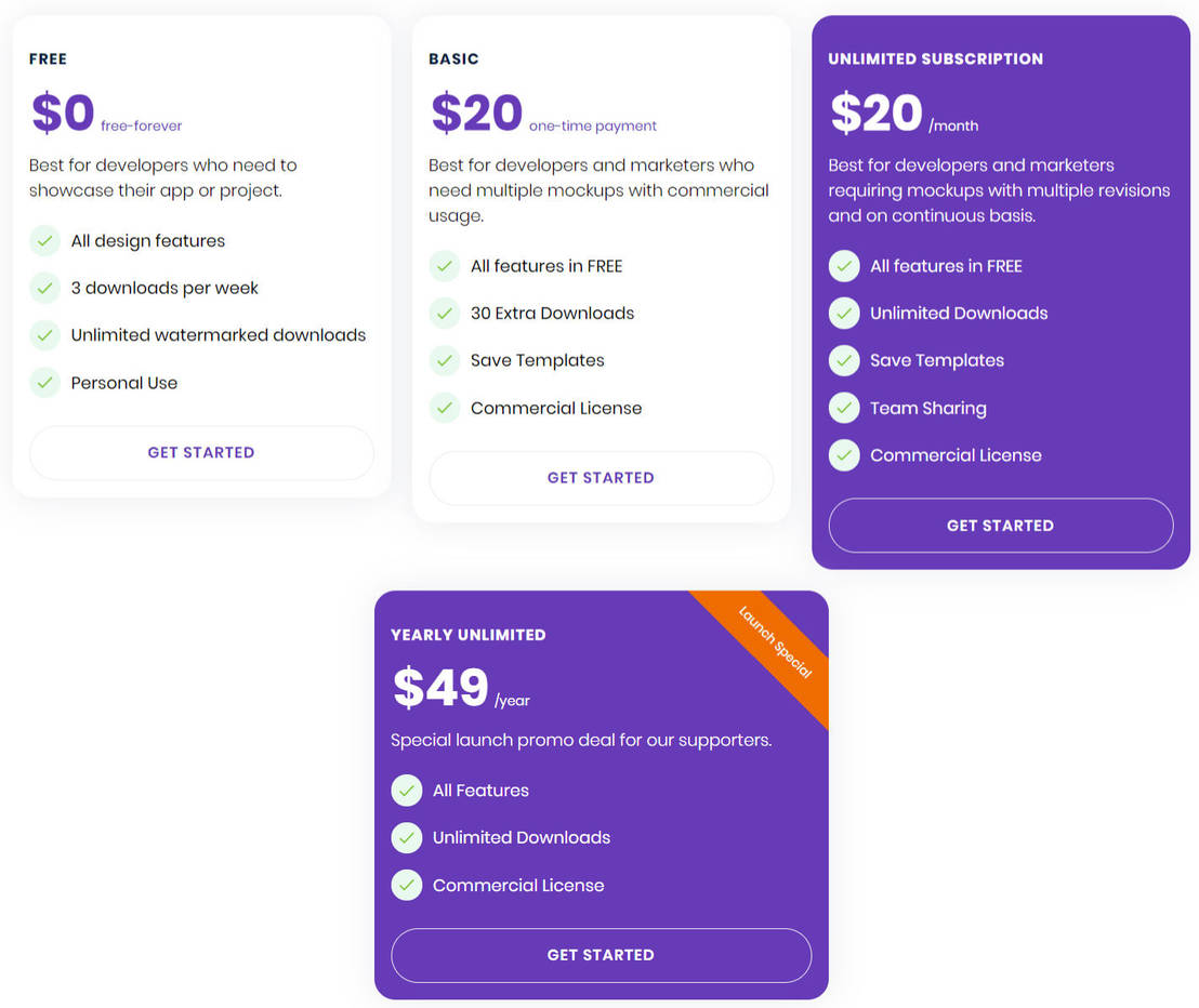 Previewed pricing 1