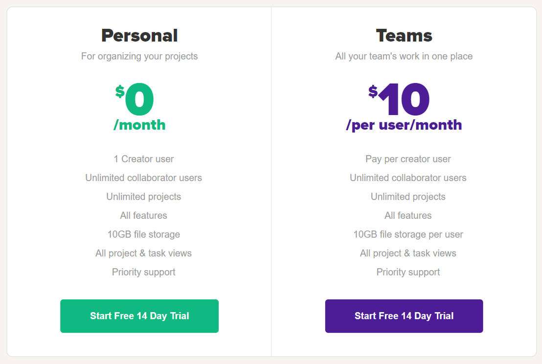 Project.co pricing 1