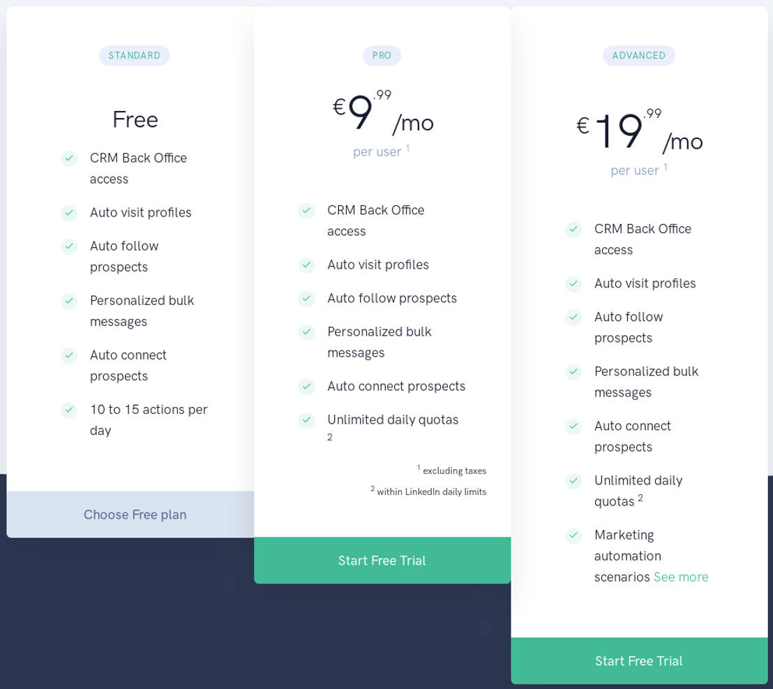 ProspectIn pricing 1
