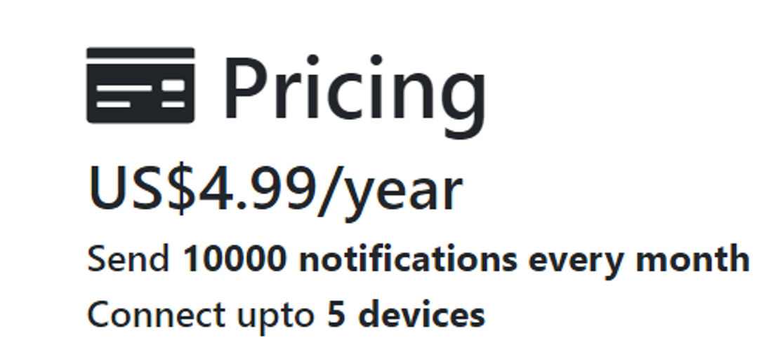 Push by Techulus Pricing