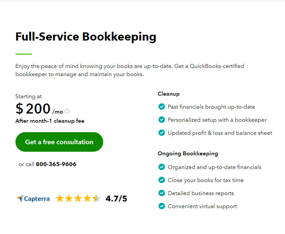 QuickBooks Live Pricing Cost and Pricing plans