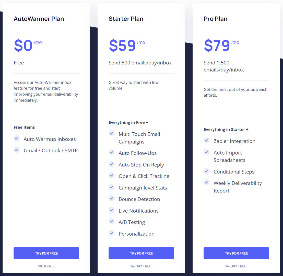 QuickMail Pricing