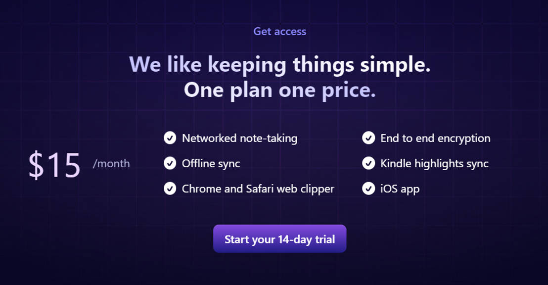 Reflect pricing 1