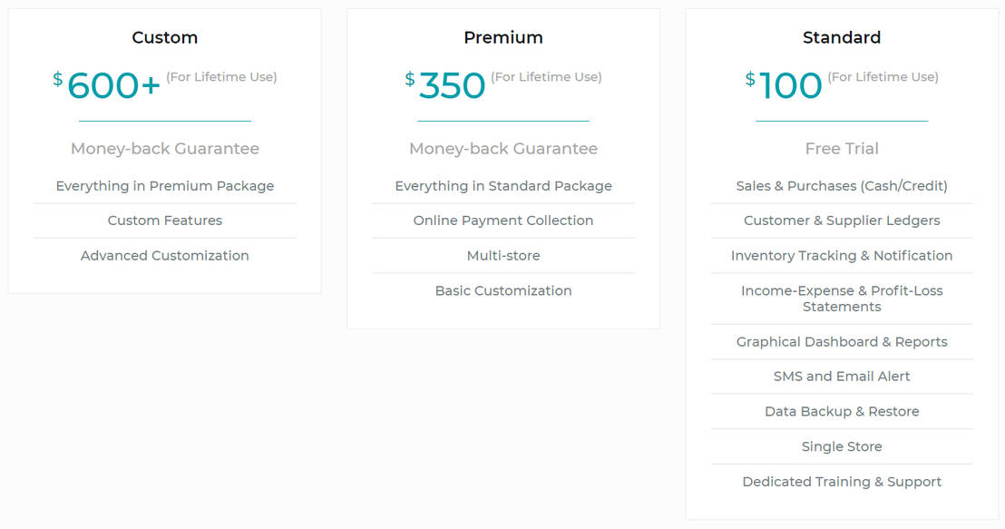 Reporter Software pricing 1