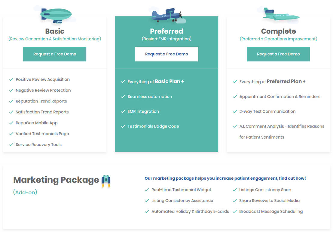 RepuGen pricing 1