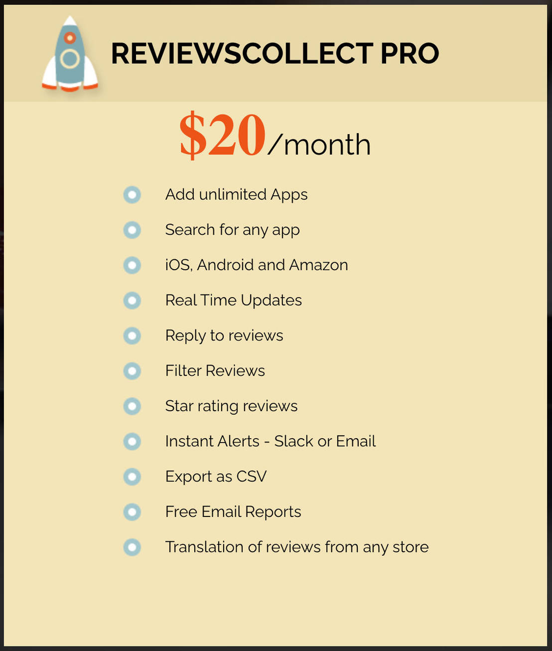 ReviewsCollect pricing 1