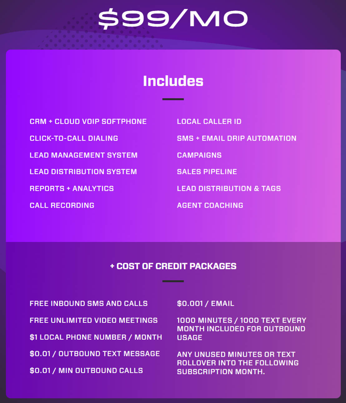 Ringy pricing 1
