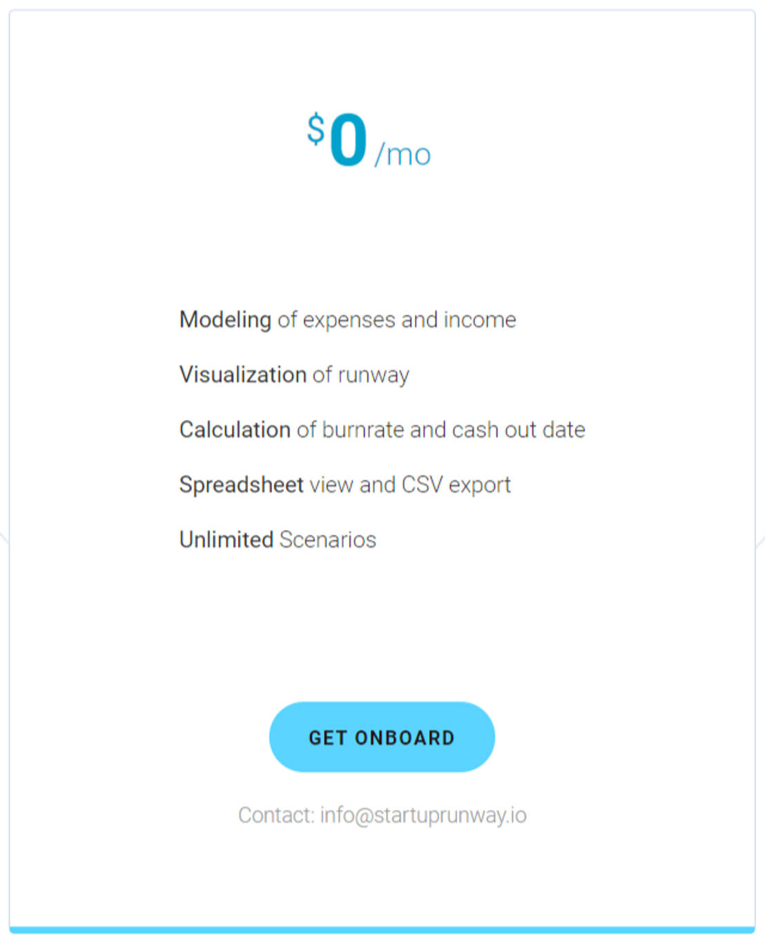 Runway pricing 1