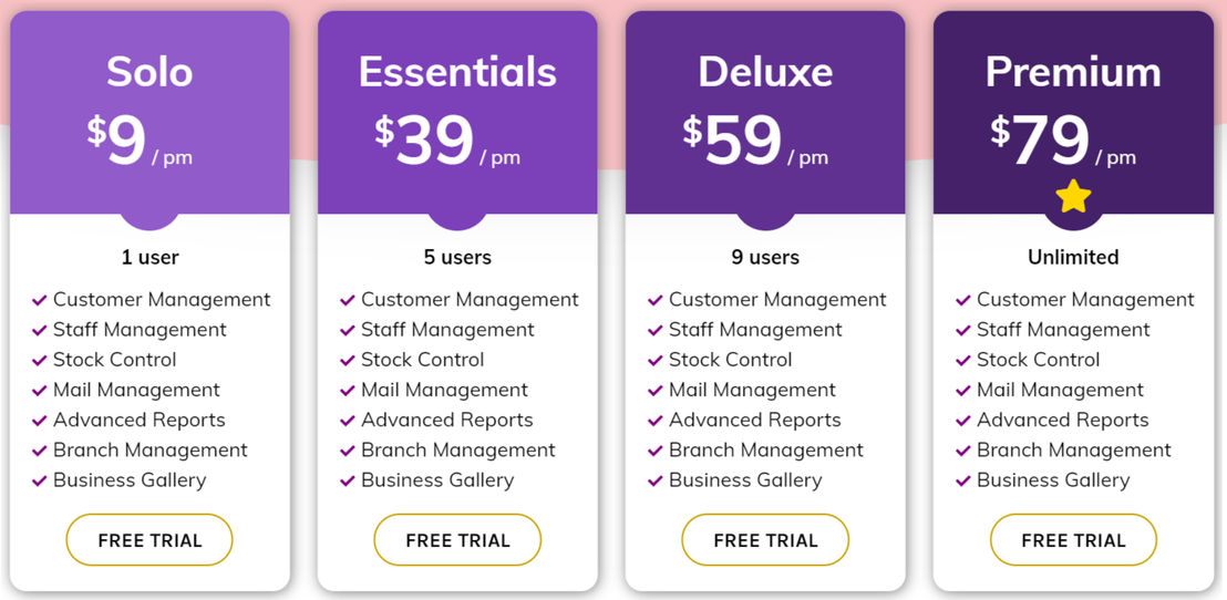 SalonManagementApp Pricing