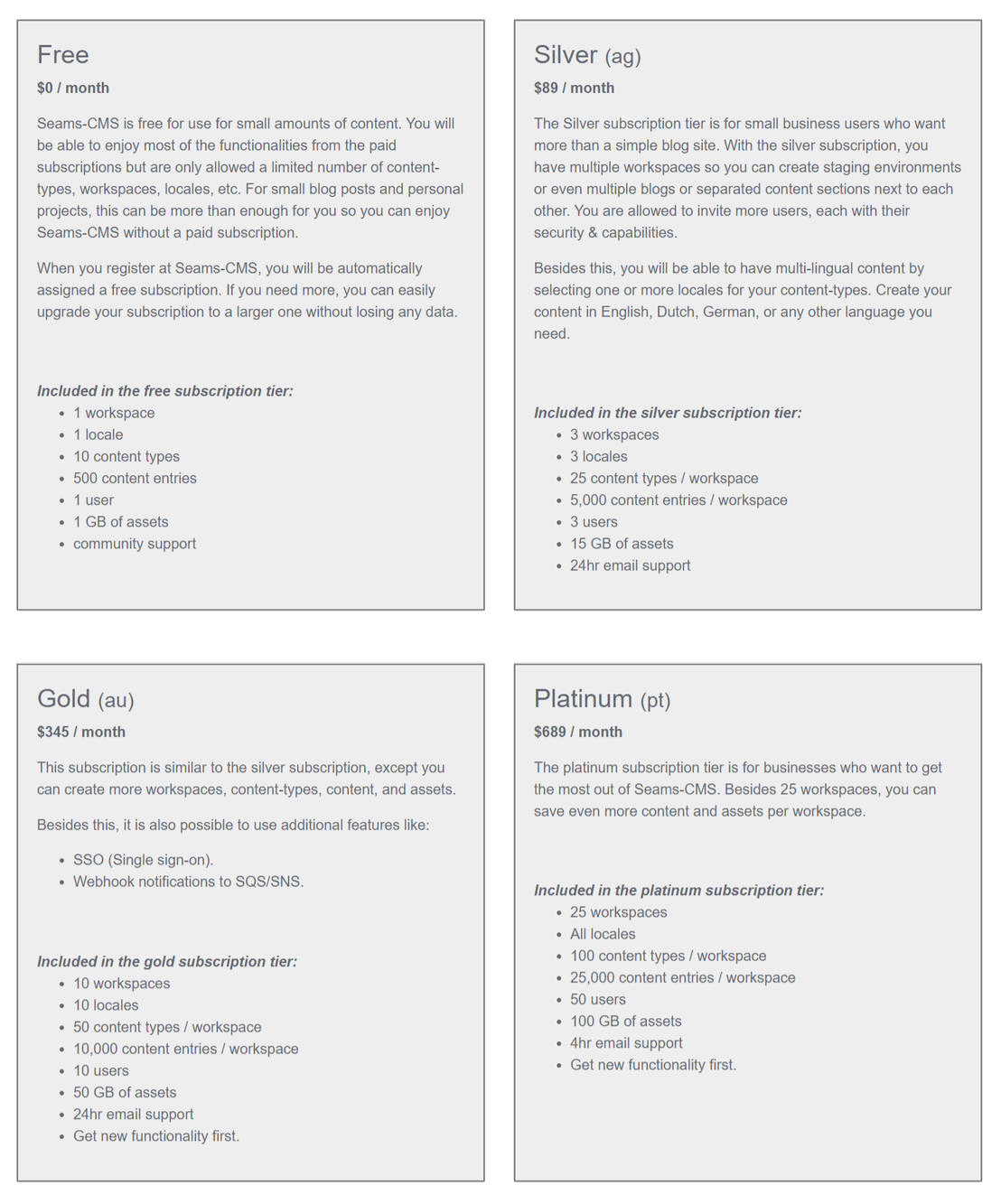 Seams-CMS pricing 1