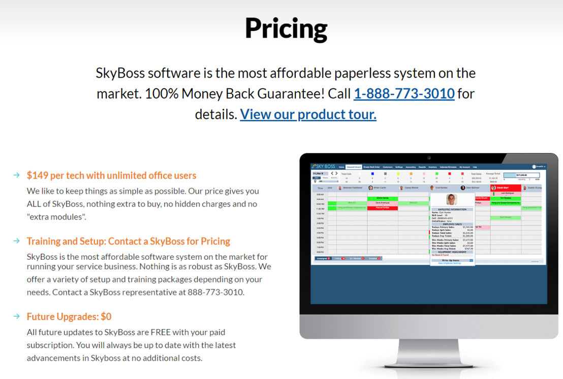 SkyBoss Pricing