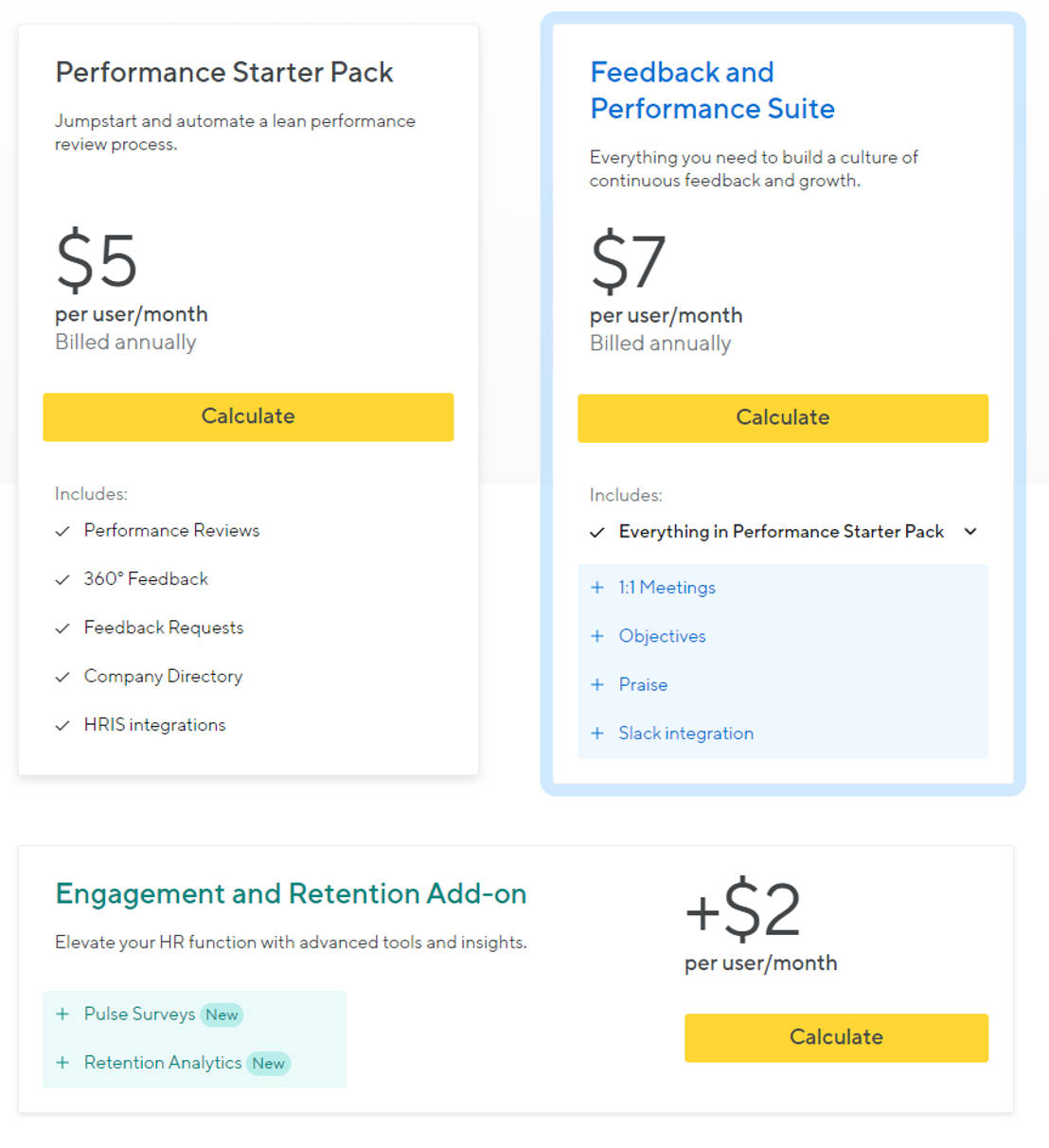 Small Improvements pricing 1