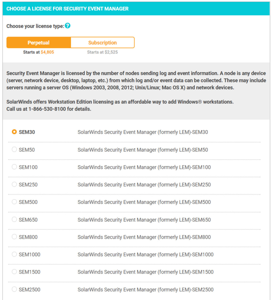 solarwinds-security-event-manager-pricing-cost-and-pricing-plans