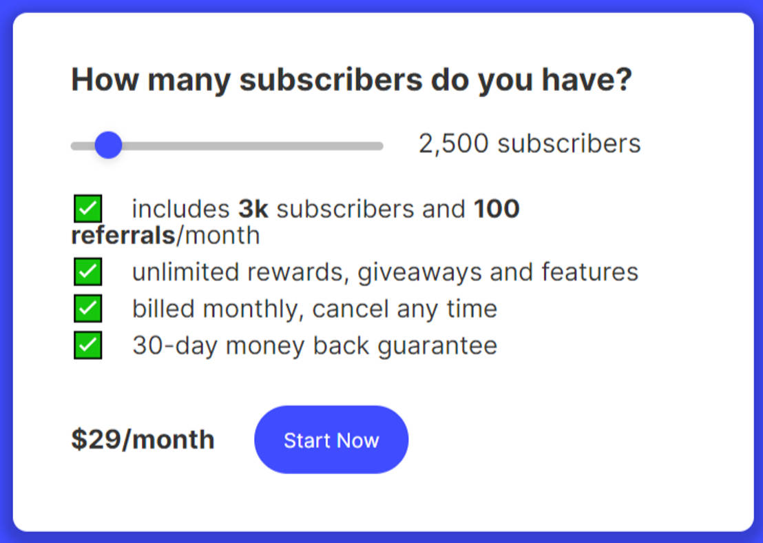 SparkLoop pricing 1