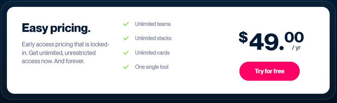 Stacado pricing 2