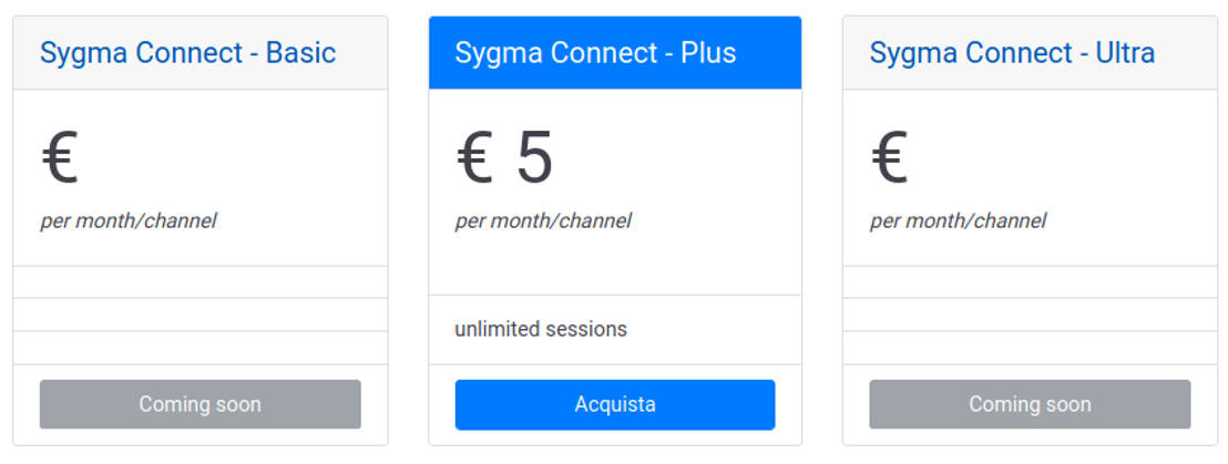 Sygma Connect pricing 1
