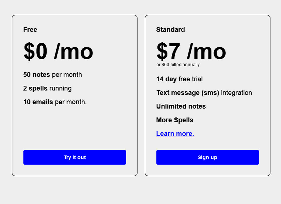 /tap pricing 1