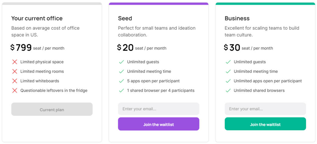 Teamflow pricing 1