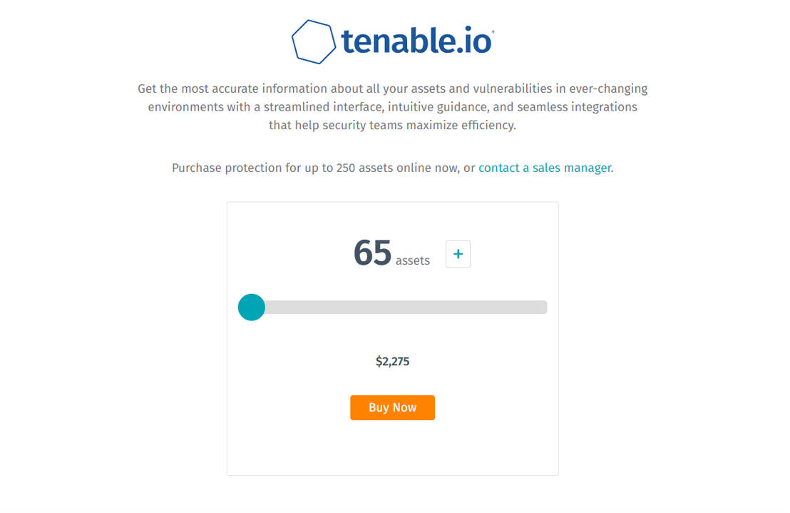 Tenable.io Pricing Cost and Pricing plans