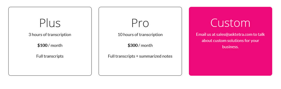 Tetra pricing 1