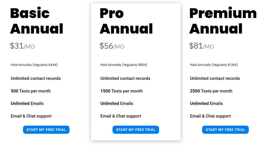 Text In Church pricing 1