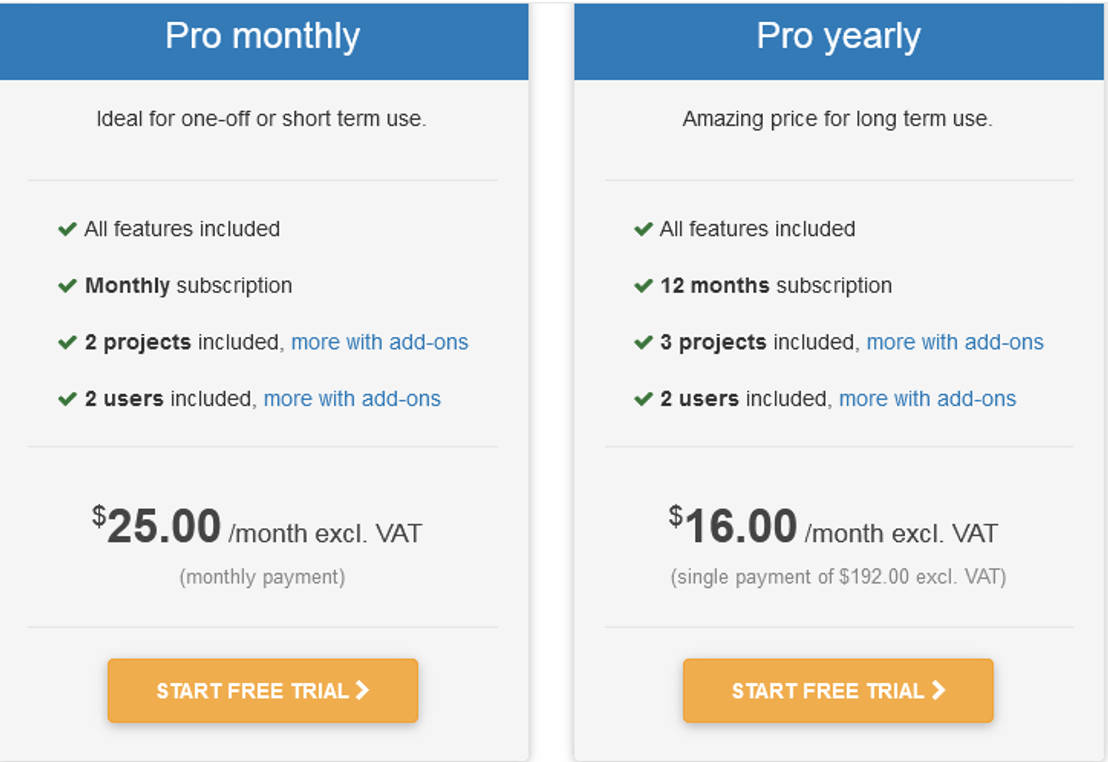 The Business Plan Shop pricing 1