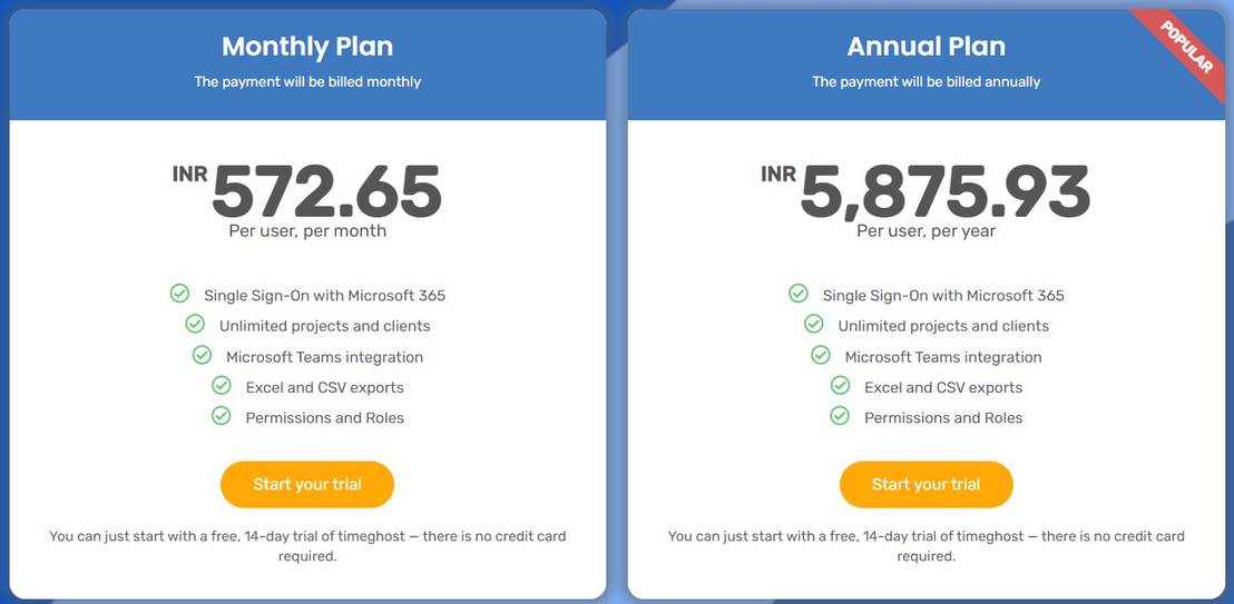 timeghost pricing 1