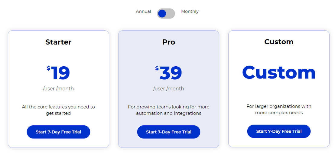 TimeSync pricing 1